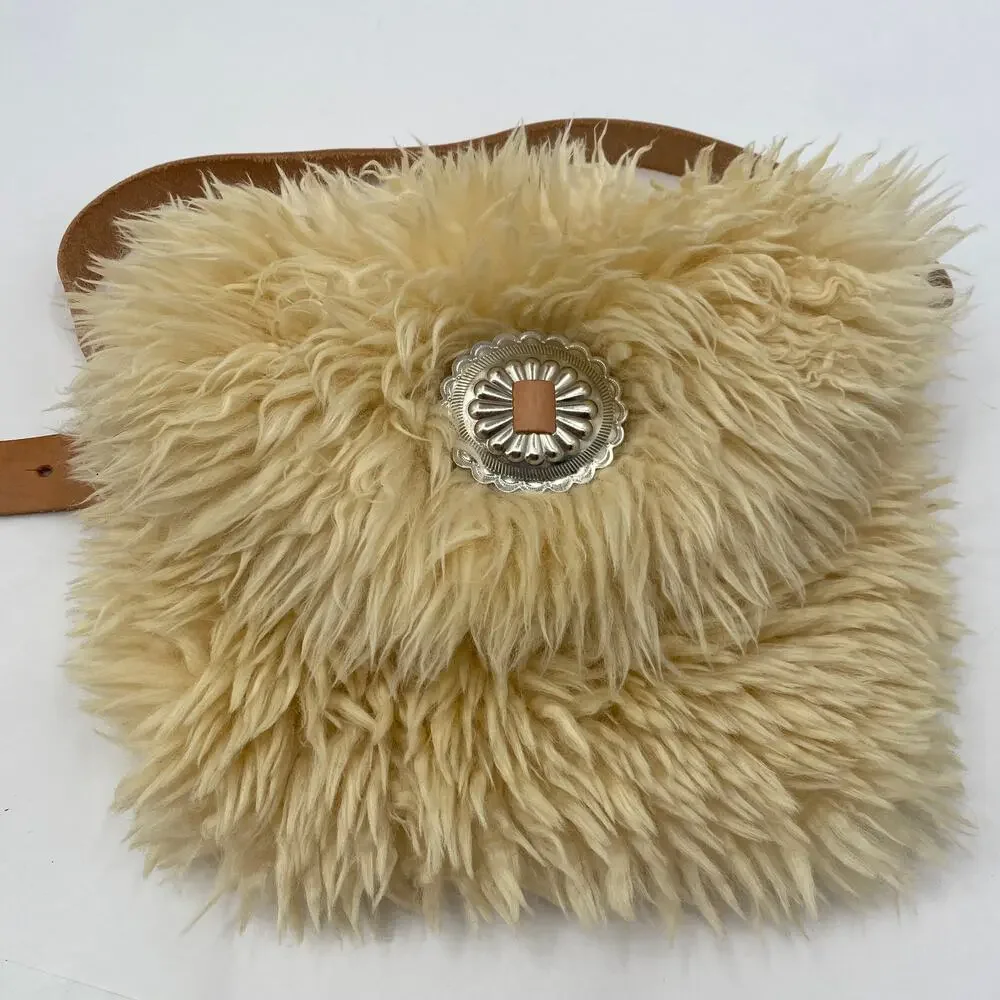Ida + Moon classic Shearling outlaw Belt bag
